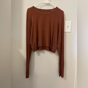 Aerie offline Women's Burnt Orange Long Sleeve Top